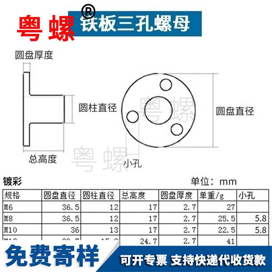 粵螺加工鐵板螺母 粵螺加工鐵板螺母