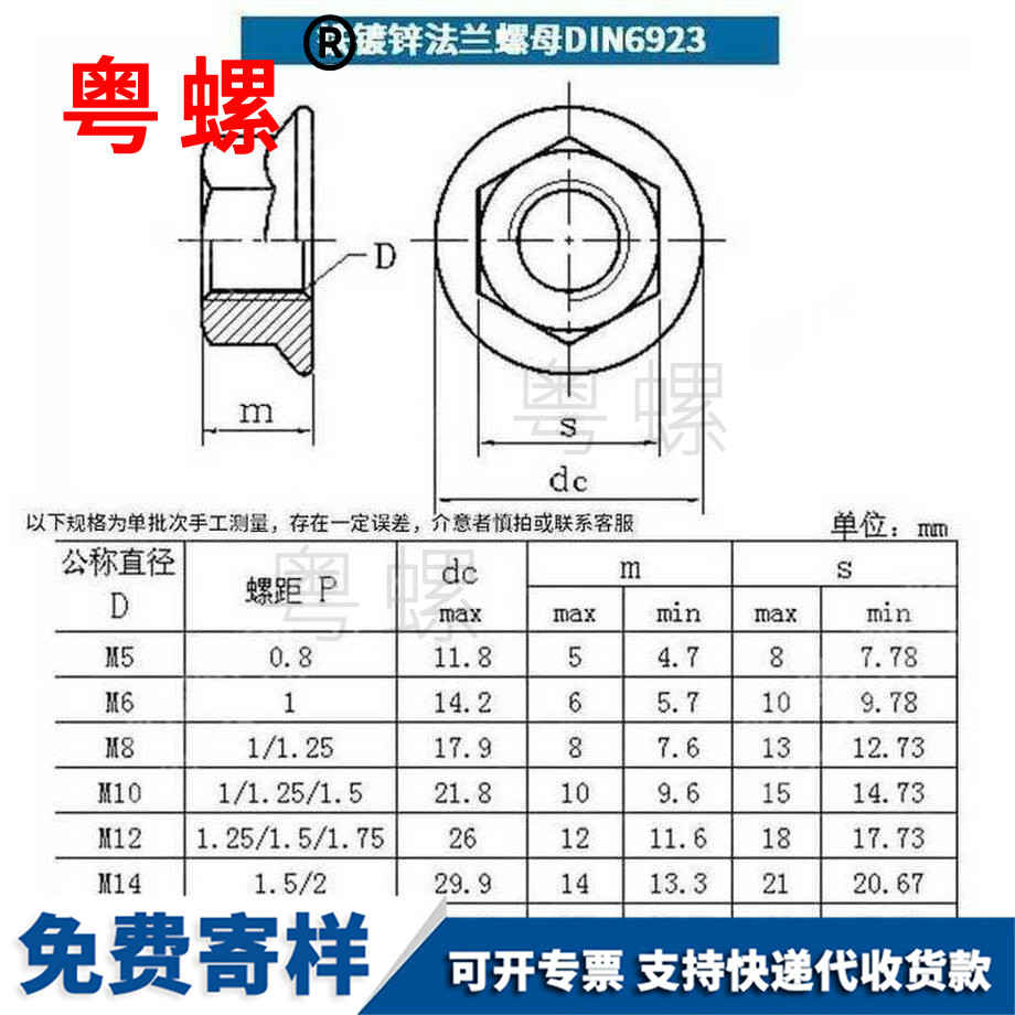 訂做鐵帶齒楚雄法蘭螺母